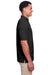 UltraClub UC105 Mens Lakeshore Performance Moisture Wicking Short Sleeve Polo Shirt Black Side