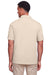 UltraClub UC105 Mens Lakeshore Performance Moisture Wicking Short Sleeve Polo Shirt Stone Brown Back