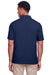 UltraClub UC105 Mens Lakeshore Performance Moisture Wicking Short Sleeve Polo Shirt Navy Blue Back