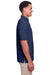 UltraClub UC105 Mens Lakeshore Performance Moisture Wicking Short Sleeve Polo Shirt Navy Blue Side