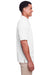 UltraClub UC105 Mens Lakeshore Performance Moisture Wicking Short Sleeve Polo Shirt White Side