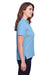UltraClub UC105W Womens Lakeshore Performance Moisture Wicking Short Sleeve Polo Shirt Columbia Blue Side