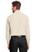 UltraClub UC500 Mens Bradley Performance Moisture Wicking Long Sleeve Button Down Shirt w/ Pocket Stone Brown Back