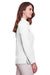 UltraClub UC500W Womens Bradley Performance Moisture Wicking Long Sleeve Button Down Shirt White Side