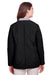 UltraClub UC708W Womens Dawson Quilted Full Zip Jacket Black Back