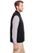 UltraClub UC709 Mens Dawson Quilted Full Zip Vest Black Side