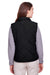 UltraClub UC709W Womens Dawson Quilted Full Zip Vest Black Back