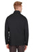 UltraClub UC792 Mens Coastal Performance Moisture Wicking Fleece 1/4 Zip Sweatshirt Black Back