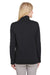 UltraClub UC792W Womens Coastal Performance Moisture Wicking Fleece 1/4 Zip Sweatshirt Black Back