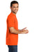 Port & Company USA100 Mens USA Made Short Sleeve Crewneck T-Shirt Safety Orange Side