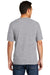Port & Company USA100P Mens USA Made Short Sleeve Crewneck T-Shirt w/ Pocket Heather Grey Back