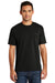 Port & Company USA100P Mens USA Made Short Sleeve Crewneck T-Shirt w/ Pocket Black Front