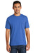 Port & Company USA100P Mens USA Made Short Sleeve Crewneck T-Shirt w/ Pocket Royal Blue Front