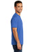 Port & Company USA100P Mens USA Made Short Sleeve Crewneck T-Shirt w/ Pocket Royal Blue Side