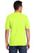 Port & Company USA100P Mens USA Made Short Sleeve Crewneck T-Shirt w/ Pocket Safety Green Back