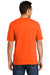 Port & Company USA100P Mens USA Made Short Sleeve Crewneck T-Shirt w/ Pocket Safety Orange Back
