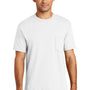 Port & Company Mens USA Made Short Sleeve Crewneck T-Shirt w/ Pocket - White - Closeout