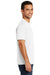 Port & Company USA100P Mens USA Made Short Sleeve Crewneck T-Shirt w/ Pocket White Side
