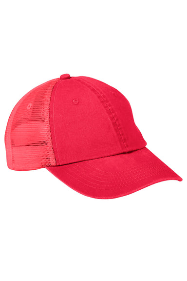 Adams VB101 Mens Vibe Adjustable Trucker Hat Red Front