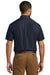 Port Authority W101 Mens Carefree Stain Resistant Short Sleeve Button Down Shirt w/ Pocket Navy Blue Back