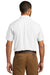 Port Authority W101 Mens Carefree Stain Resistant Short Sleeve Button Down Shirt w/ Pocket White Back