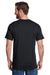 Hanes W110 Mens Workwear Short Sleeve Crewneck T-Shirt w/ Pocket Black Back