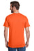 Hanes W110 Mens Workwear Short Sleeve Crewneck T-Shirt w/ Pocket Safety Orange Back