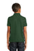 Port Authority Y100 Youth Core Classic Short Sleeve Polo Shirt Forest Green Back