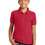 Port Authority Youth Core Classic Short Sleeve Polo Shirt - Rich Red