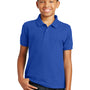 Port Authority Youth Core Classic Short Sleeve Polo Shirt - True Royal Blue