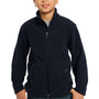 Port Authority Youth Full Zip Fleece Jacket - True Navy Blue