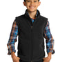 Port Authority Youth Full Zip Fleece Vest - Black