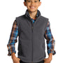 Port Authority Youth Full Zip Fleece Vest - Iron Grey