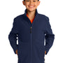 Port Authority Youth Core Wind & Water Resistant Full Zip Jacket - Dress Navy Blue