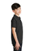 Port Authority Y500 Youth Silk Touch Wrinkle Resistant Short Sleeve Polo Shirt Black Side