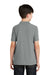 Port Authority Y500 Youth Silk Touch Wrinkle Resistant Short Sleeve Polo Shirt Cool Grey Back