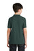 Port Authority Y500 Youth Silk Touch Wrinkle Resistant Short Sleeve Polo Shirt Dark Green Back