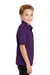 Port Authority Y540 Youth Silk Touch Performance Moisture Wicking Short Sleeve Polo Shirt Purple Side