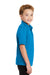 Port Authority Y540 Youth Silk Touch Performance Moisture Wicking Short Sleeve Polo Shirt Brilliant Blue Side