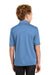 Port Authority Y540 Youth Silk Touch Performance Moisture Wicking Short Sleeve Polo Shirt Carolina Blue Back