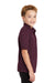 Port Authority Y540 Youth Silk Touch Performance Moisture Wicking Short Sleeve Polo Shirt Maroon Side
