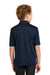Port Authority Y540 Youth Silk Touch Performance Moisture Wicking Short Sleeve Polo Shirt Navy Blue Back