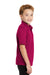 Port Authority Y540 Youth Silk Touch Performance Moisture Wicking Short Sleeve Polo Shirt Raspberry Pink Side