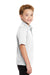 Port Authority Y540 Youth Silk Touch Performance Moisture Wicking Short Sleeve Polo Shirt White Side