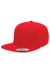 Yupoong Y6007 Mens Adjustable Hat Red Front