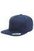 Yupoong Y6007 Mens Adjustable Hat Navy Blue Front