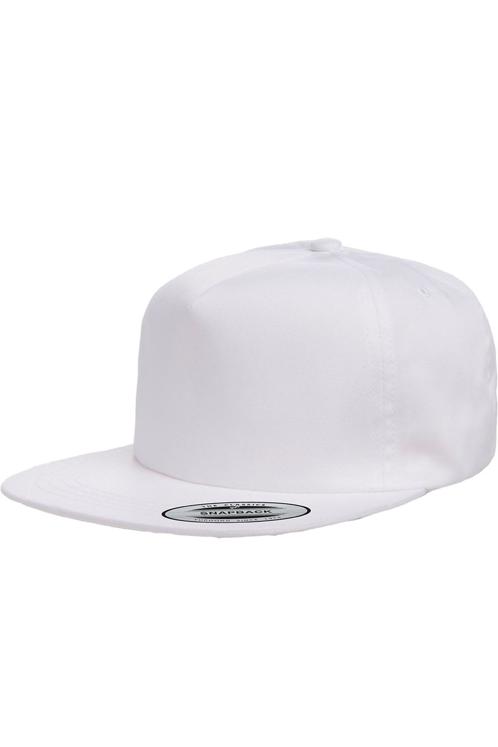 Yupoong Y6502 Mens Adjustable Hat White Front