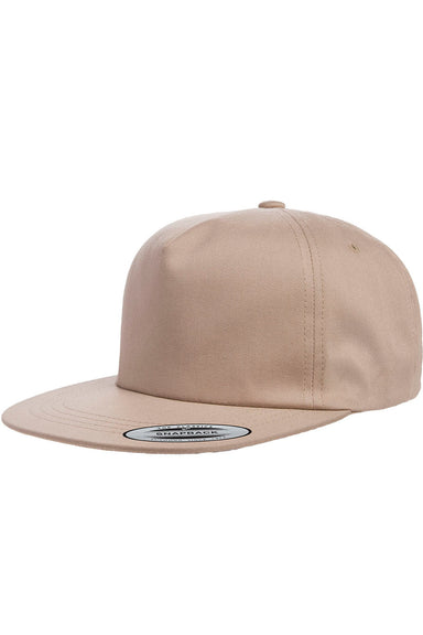 Yupoong Y6502 Mens Adjustable Hat Khaki Front