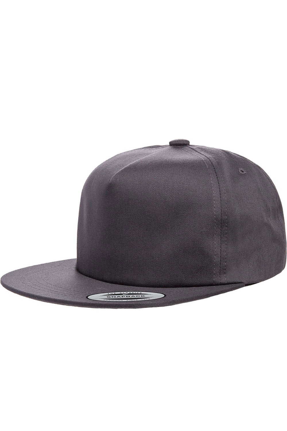 Yupoong Y6502 Mens Adjustable Hat Charcoal Grey Front