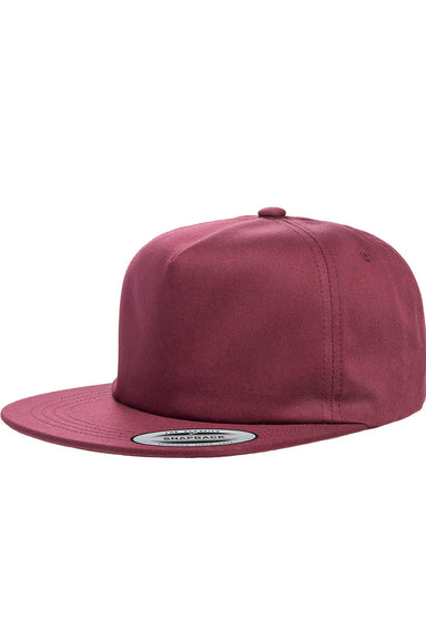 Yupoong Y6502 Mens Adjustable Hat Maroon Front